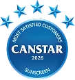 Canstar Most Satisfied Customers 2026 Sunscreen award