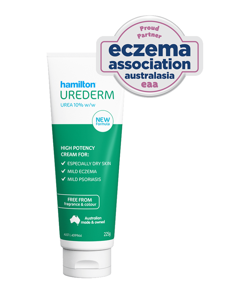 Urederm Cream 225g with Eczema Association of Australasia Proud Partner badge